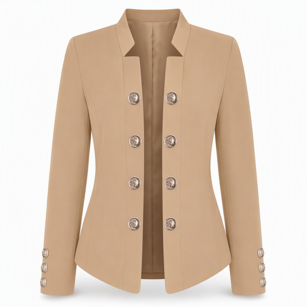 Kvinnor kavaj med ståndkrage, slim fit