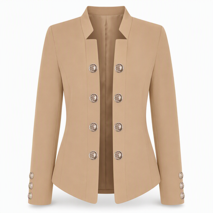 Kvinnor kavaj med ståndkrage, slim fit