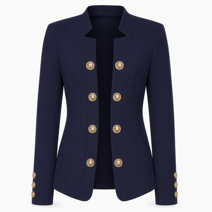 Kvinnor kavaj med ståndkrage, slim fit