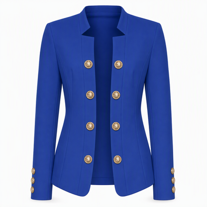 Kvinnor kavaj med ståndkrage, slim fit