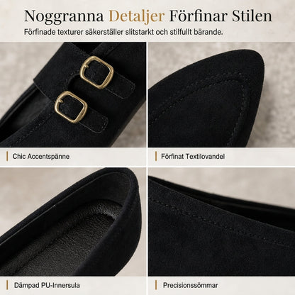 Spetsiga lediga flatskor för kvinnor