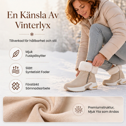 Vintervarma halkfria snöskor för kvinnor