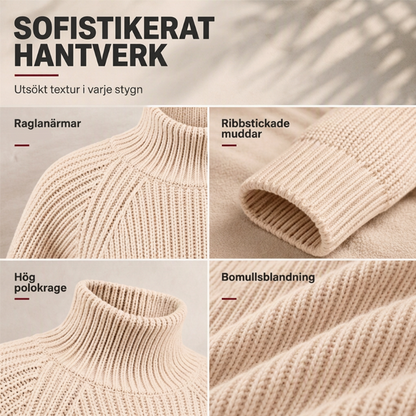 ✨ Nyhet 🤎 Mysig stickad klänning med hög hals för damer – mjuk värme, bekväm passform och elegant vinterlook