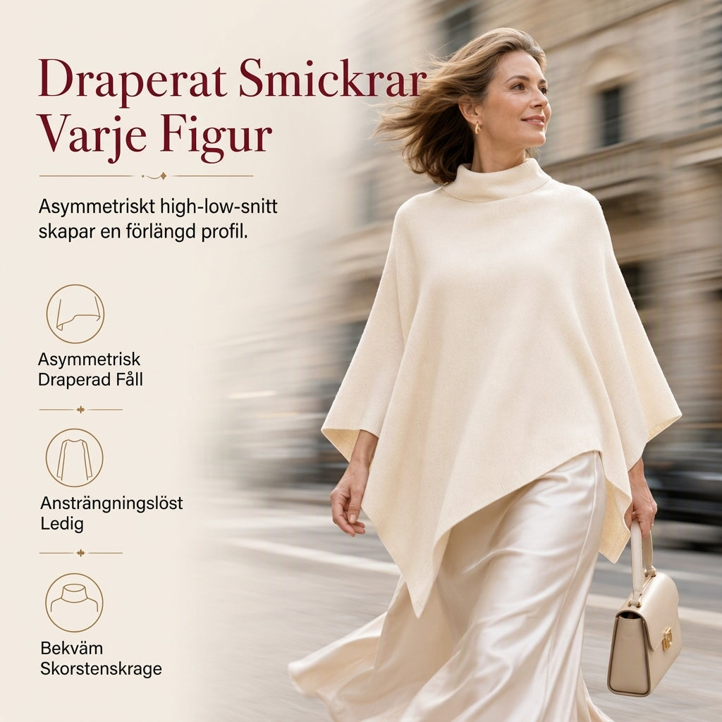 Damernas eleganta enfärgade lösa stickade sjal