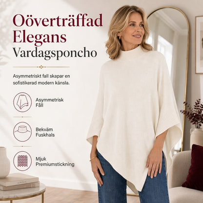 Damernas eleganta enfärgade lösa stickade sjal