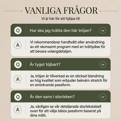 Damernas eleganta och mysiga stickade topp med volangkant