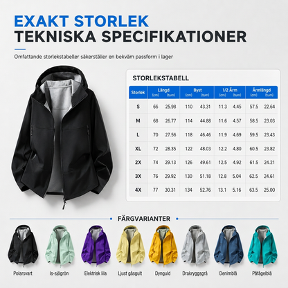 🌧️ Väderbeständigt skydd, stor rörelsefrihet | Unisex-softshelljacka med huva