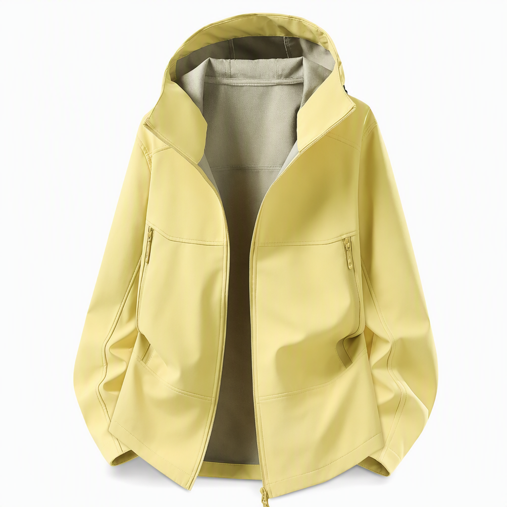 🌧️ Väderbeständigt skydd, stor rörelsefrihet | Unisex-softshelljacka med huva