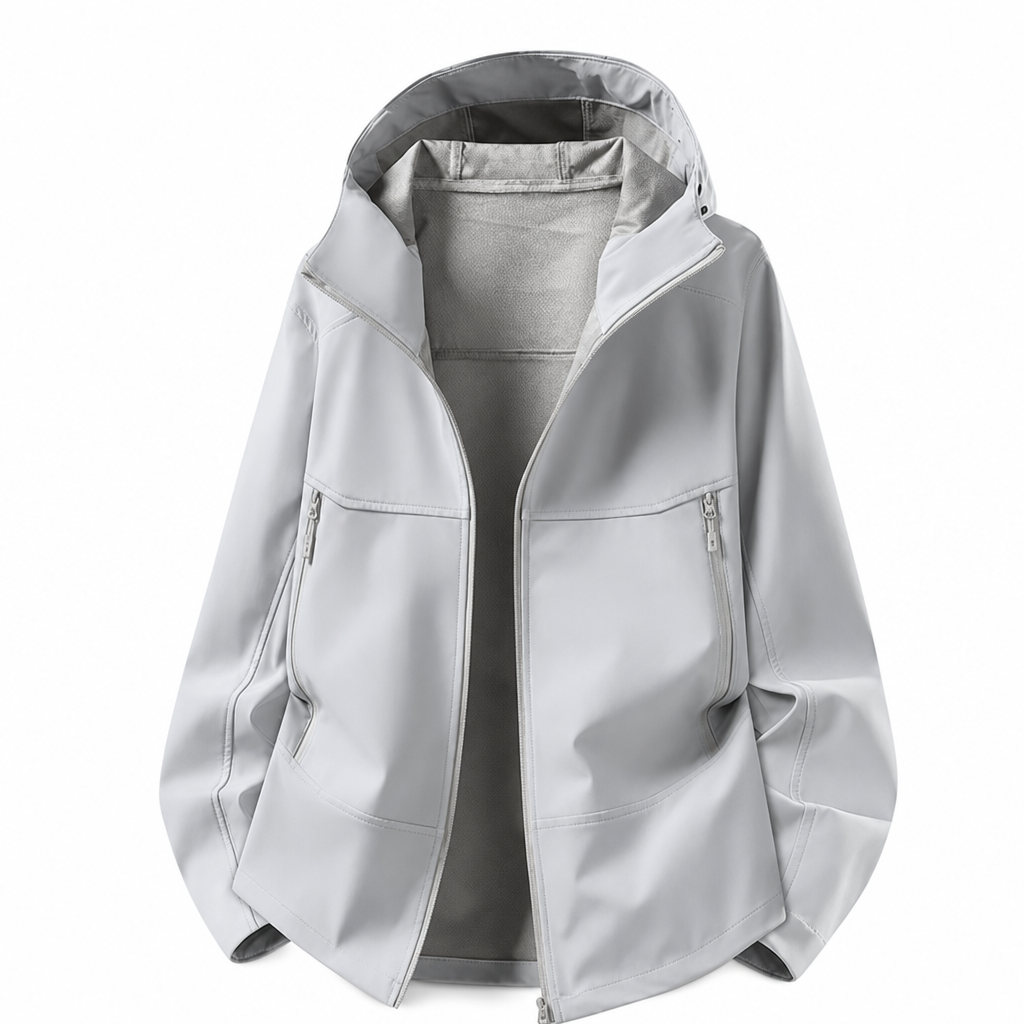 🌧️ Väderbeständigt skydd, stor rörelsefrihet | Unisex-softshelljacka med huva