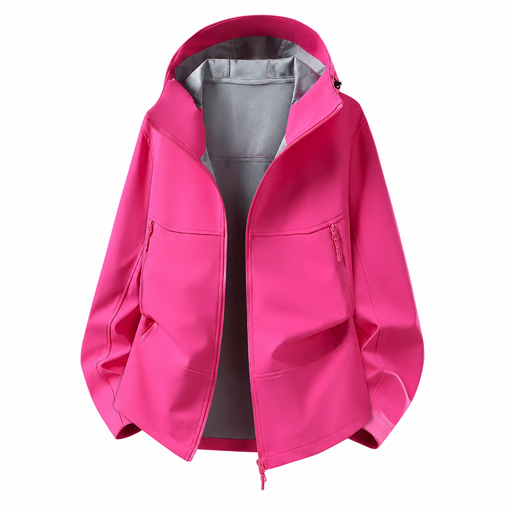 🌧️ Väderbeständigt skydd, stor rörelsefrihet | Unisex-softshelljacka med huva