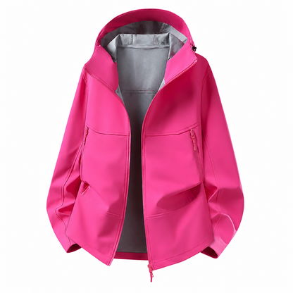 🌧️ Väderbeständigt skydd, stor rörelsefrihet | Unisex-softshelljacka med huva