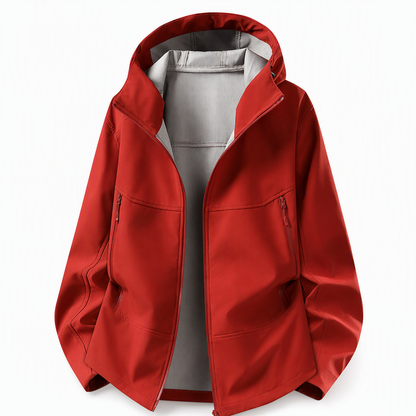🌧️ Väderbeständigt skydd, stor rörelsefrihet | Unisex-softshelljacka med huva