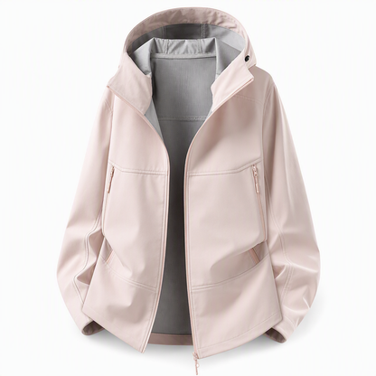 🌧️ Väderbeständigt skydd, stor rörelsefrihet | Unisex-softshelljacka med huva