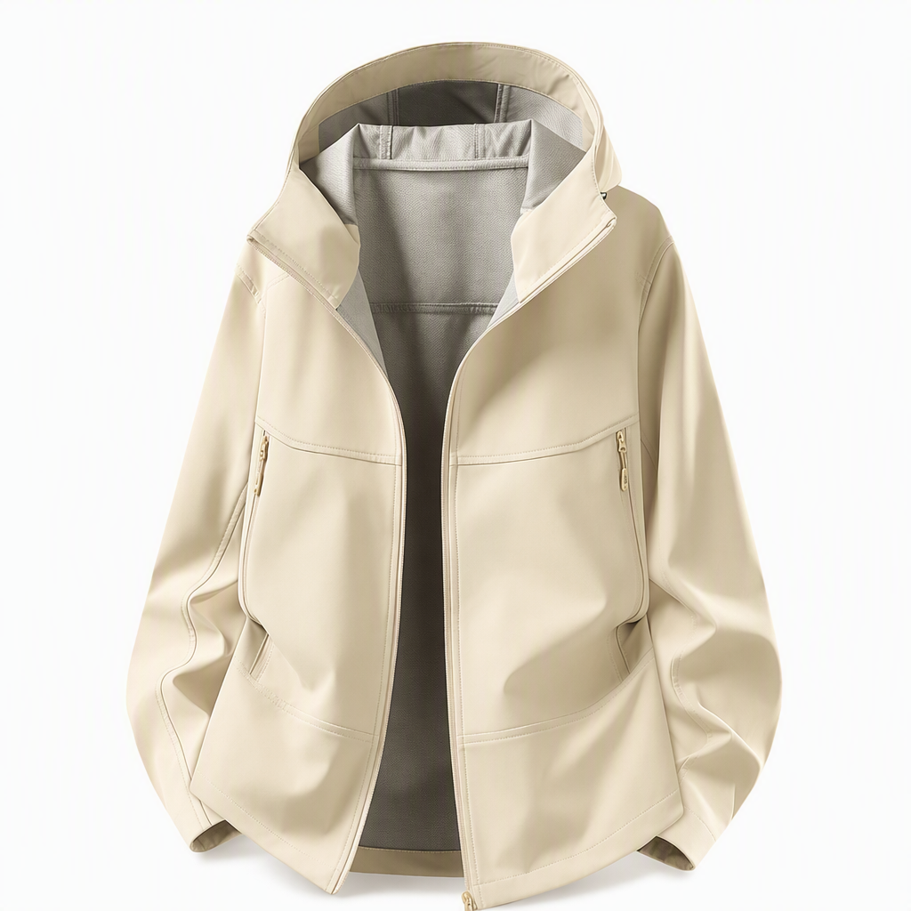 🌧️ Väderbeständigt skydd, stor rörelsefrihet | Unisex-softshelljacka med huva