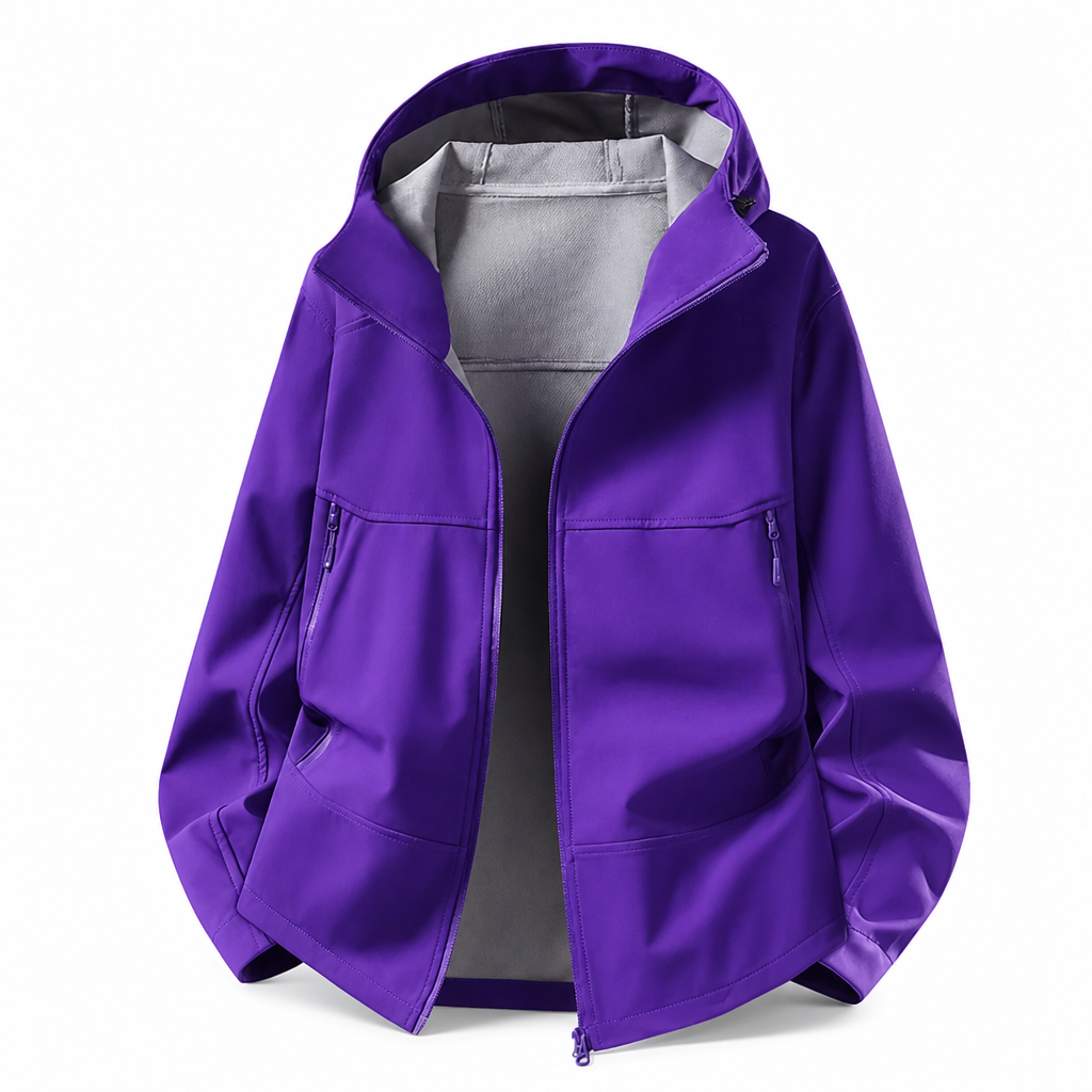 🌧️ Väderbeständigt skydd, stor rörelsefrihet | Unisex-softshelljacka med huva