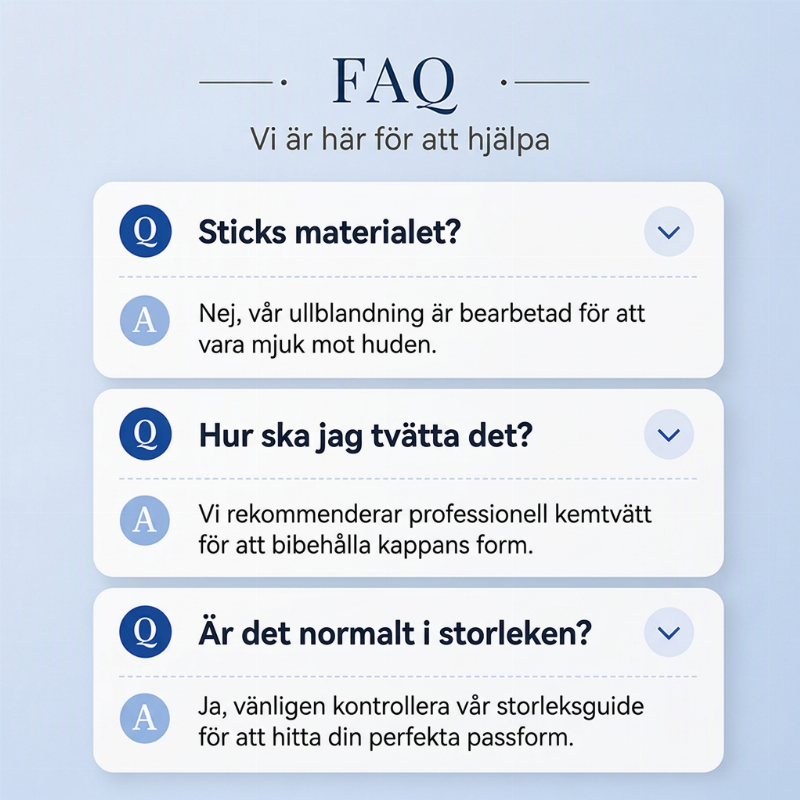 🧥Vintage-ullkappa med ståkrage för damer