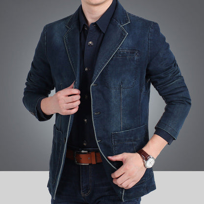 ✈️Fri frakt🍂Höstens bästsäljare|Den Perfekta Balansen Mellan Stil & Komfort – Denim Blazer för Män