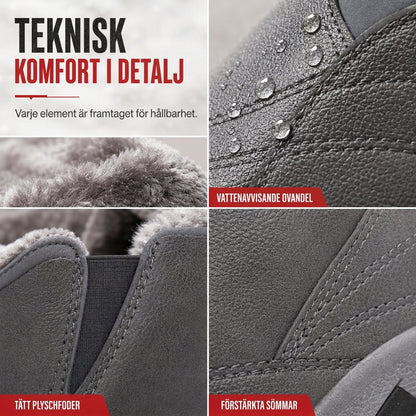 Bekväma Vinterskor för Herr – Varma Slip-On Skor med Mjuk Sula