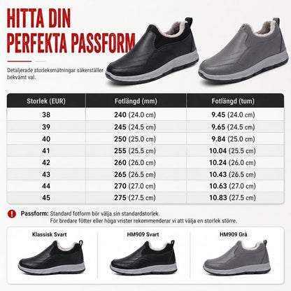 Bekväma Vinterskor för Herr – Varma Slip-On Skor med Mjuk Sula