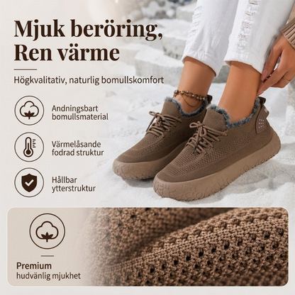 Vinterskor för kvinnor, vardaglig modell med plyschfoder