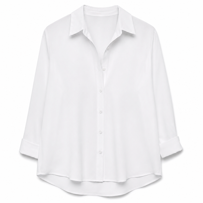Kvinnor Elegant Casual Långärmad Button Up Blus