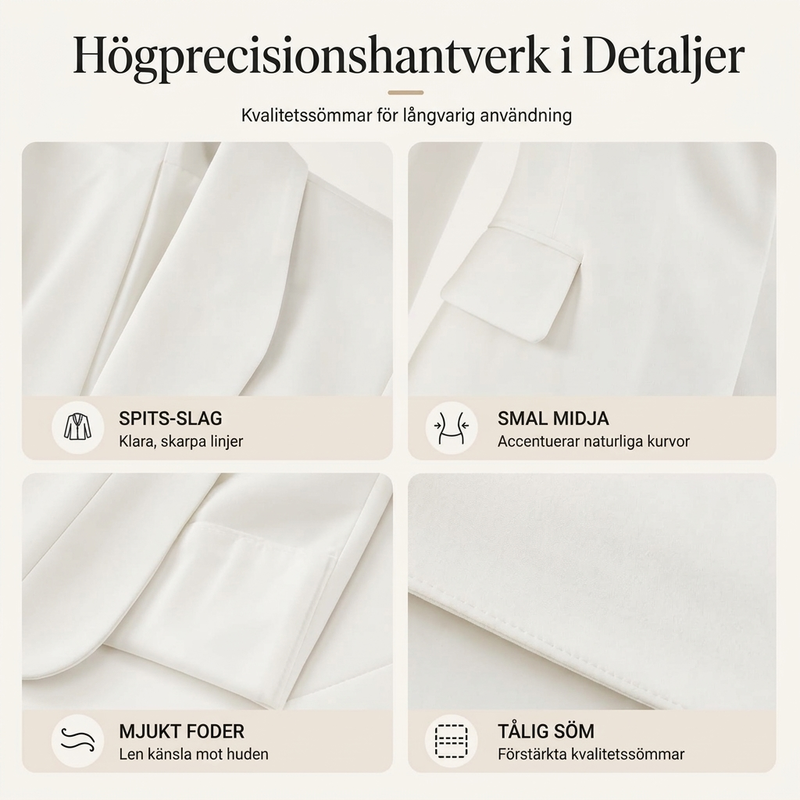 Kvinnors avslappnade, mångsidiga slim-fit kavaj