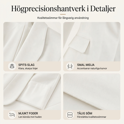 Kvinnors avslappnade, mångsidiga slim-fit kavaj