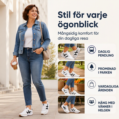 ⏰ Sista dagen på rean – 50 % RABATT ✨Lätta, avslappnade sneakers för damer med plattformssula