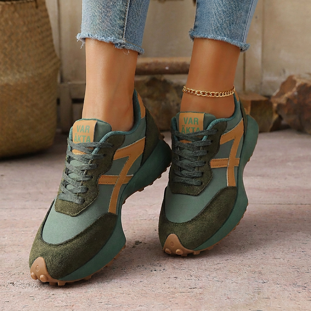 ⏰ Sista dagen på rean – 50 % RABATT ✨Lätta, avslappnade sneakers för damer med plattformssula