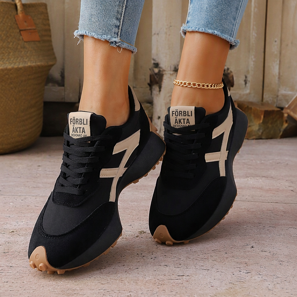 ⏰ Sista dagen på rean – 50 % RABATT ✨Lätta, avslappnade sneakers för damer med plattformssula