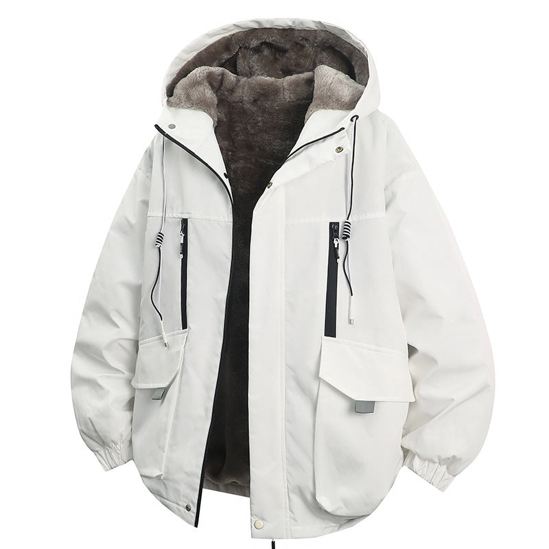 ✈️Fri frakt🎉 Nyhet! 🧥 Herrparkas med huva och mjukt foder – varm, bekväm och skyddar mot kyla, perfekt för höst och vinter. ✨
