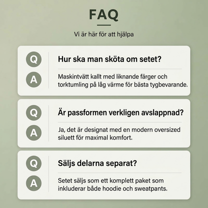 Lösning för män: Halv-zip huvtröja med bredbyxor i avslappnad stil