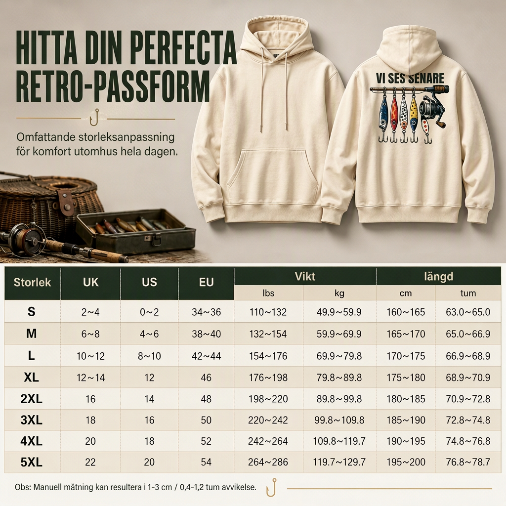 Herr retro fiske-grafisk luvtröja, avslappnad passform, mjuk fleece-sweatshirt i blandad bomull med kängficka