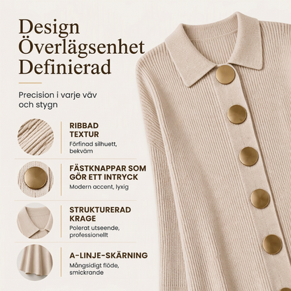 🌸 Ny kollektion — Maxiklänning för damer i ribbstickat tyg med lanternärmar ✨ elegant, flödande passform som passar till alla tillfällen