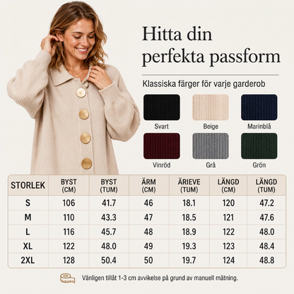🌸 Ny kollektion — Maxiklänning för damer i ribbstickat tyg med lanternärmar ✨ elegant, flödande passform som passar till alla tillfällen
