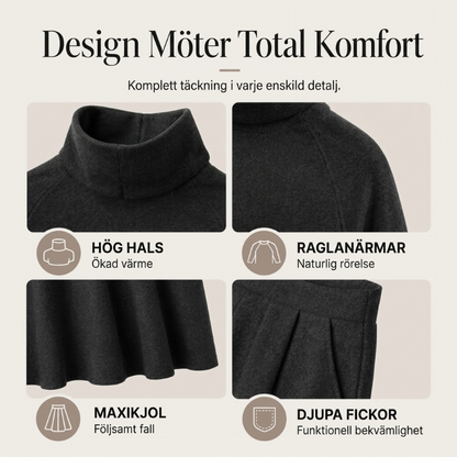 Set med polotröja och maxikjol för kvinnor