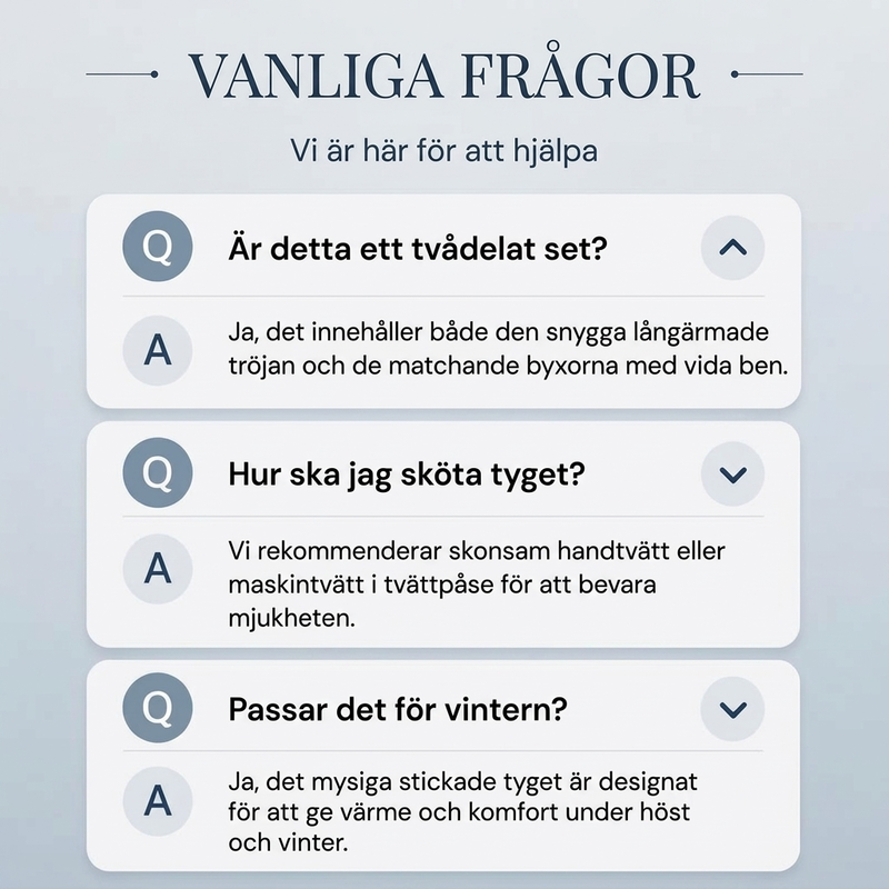 Kvinnlig randig topp med hög krage och byxset med breda ben