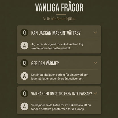 Vindtät herrjacka med huva för utomhusbruk