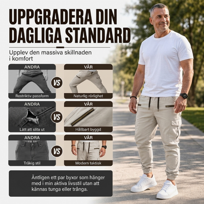 🔥 Urban Style ✨ Slim-fit cargobyxor för herrar – avslappnad passform, praktiska fickor och modern stil 👖