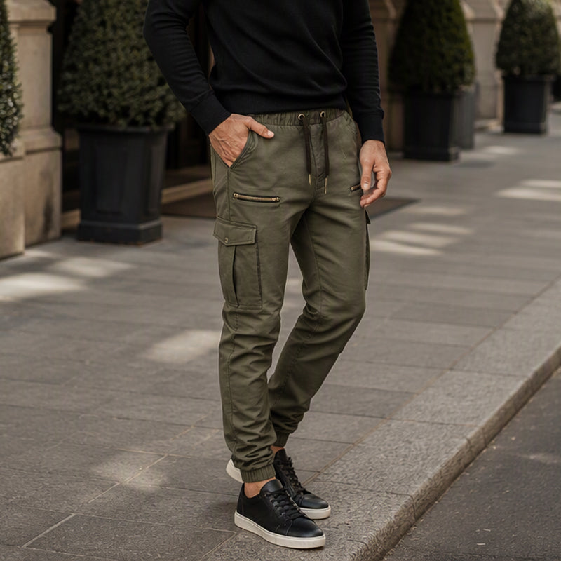 🔥 Urban Style ✨ Slim-fit cargobyxor för herrar – avslappnad passform, praktiska fickor och modern stil 👖