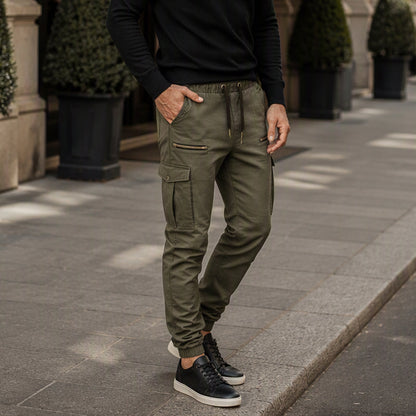 🔥 Urban Style ✨ Slim-fit cargobyxor för herrar – avslappnad passform, praktiska fickor och modern stil 👖
