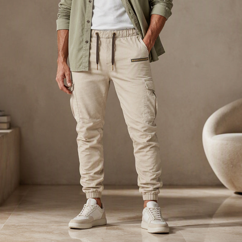 🔥 Urban Style ✨ Slim-fit cargobyxor för herrar – avslappnad passform, praktiska fickor och modern stil 👖