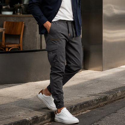 🔥 Urban Style ✨ Slim-fit cargobyxor för herrar – avslappnad passform, praktiska fickor och modern stil 👖