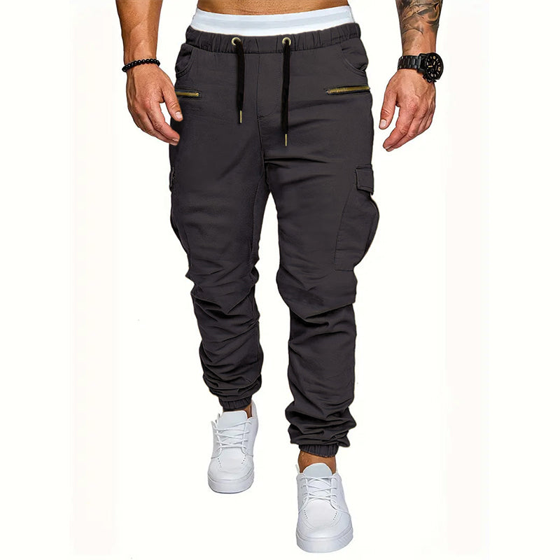 🔥 Urban Style ✨ Slim-fit cargobyxor för herrar – avslappnad passform, praktiska fickor och modern stil 👖