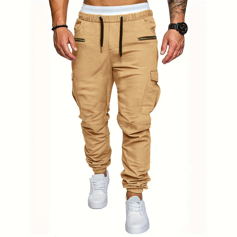 🔥 Urban Style ✨ Slim-fit cargobyxor för herrar – avslappnad passform, praktiska fickor och modern stil 👖