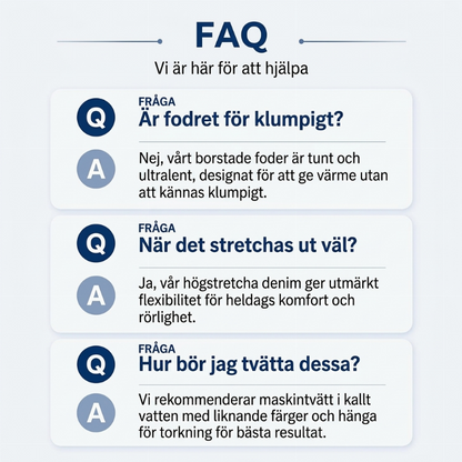 🥰 Perfekt för kallt väder ❄️ Damjeans i stretch med fleecefoder och hög midja