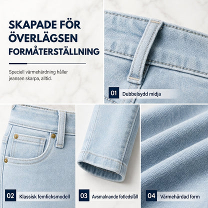 Högmidjesnoppa pennbyxor för kvinnor
