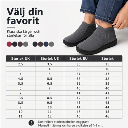 Varmt halkskyddade och vattentäta vinterskor för både kvinnor och män