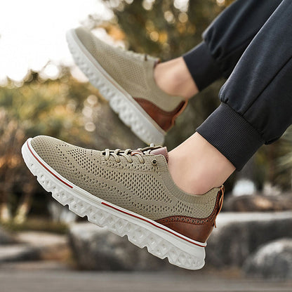 🏃‍♀️Andningsbara lätta stickade patchwork sneakers för herr👟