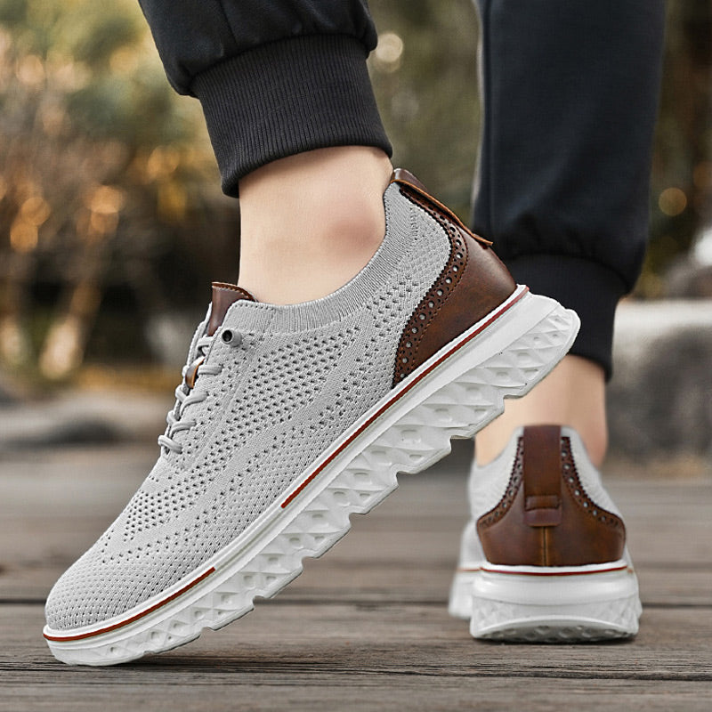 🏃‍♀️Andningsbara lätta stickade patchwork sneakers för herr👟